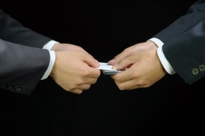 business card etiquette in China