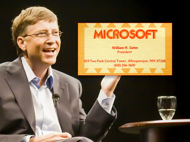 Bill Gates business card